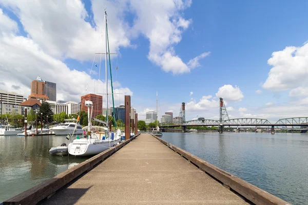 Portland Downtown by the Marina — Stock Photo, Image