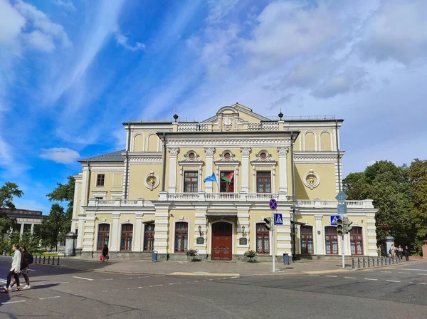 Minsk Belarus Eylül 2020 Kupalovsky Tiyatrosu Minsk Merkezinde Inşa Ediliyor — Stok fotoğraf