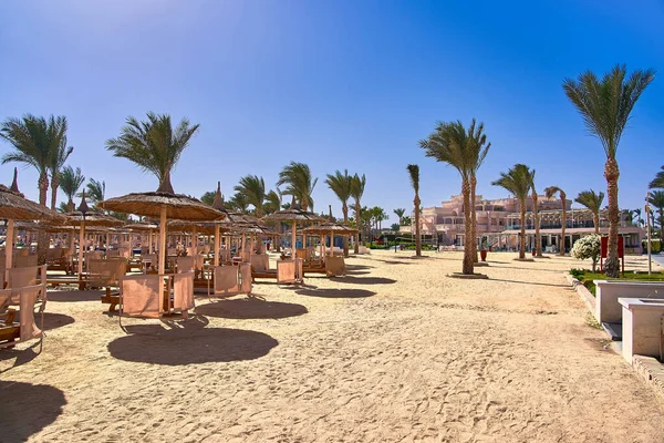 Hurghada Egypt February 2021 Beautiful View Beach Red Sea Egypt — Stock Photo, Image