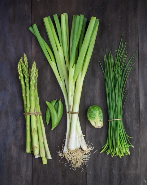 taze yeşil organik sebzeler 