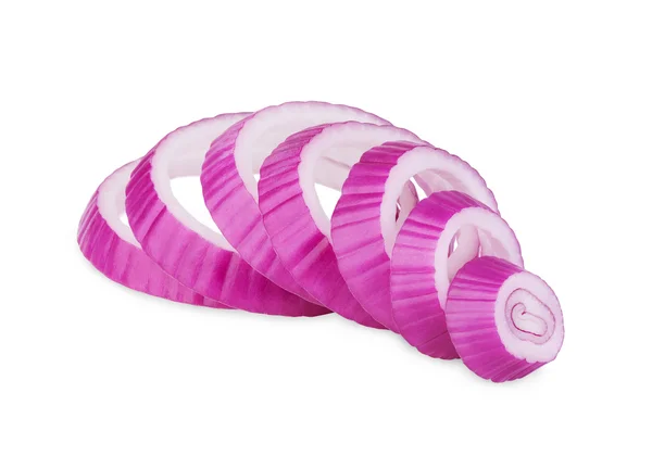 Sliced red onions — Stock Photo, Image