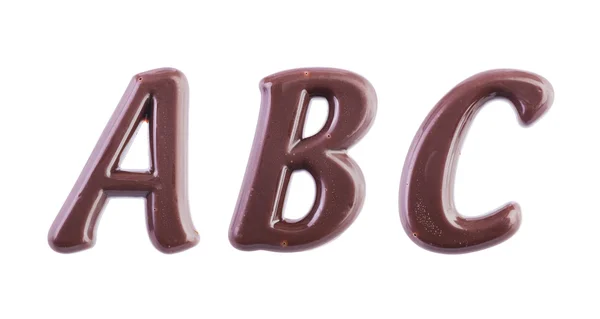 Chocolade brieven — Stockfoto