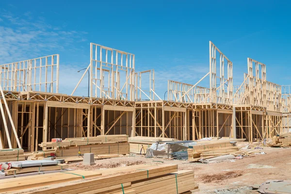 stock image New home construction framing.   