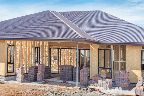 Construcción de casas nuevas — Foto de Stock