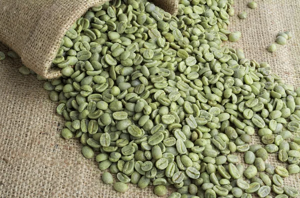 Green coffee beans — Stock Photo, Image