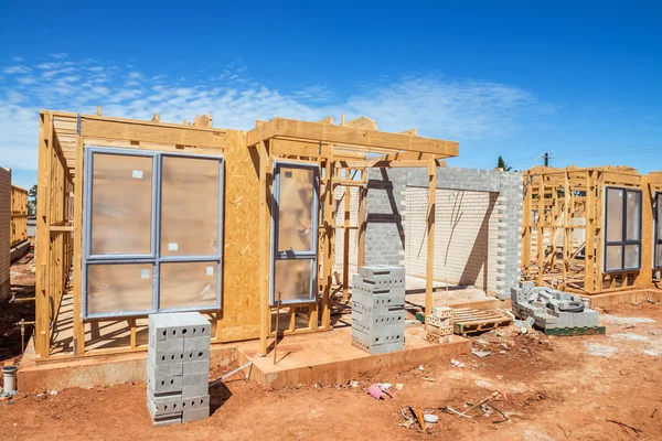 Construção de novas casas — Fotografia de Stock