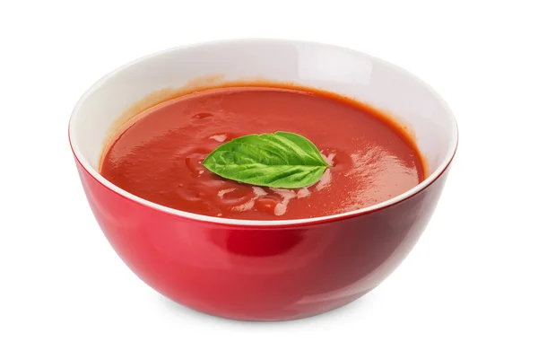 Fresh tomato  soup — Stock Photo, Image