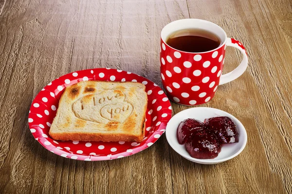 Frühstück für einen geliebten Menschen — Stockfoto