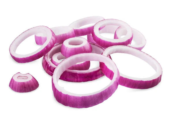 Sliced red onions — Stock Photo, Image