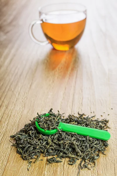 Loose leaf green tea — Stock Photo, Image