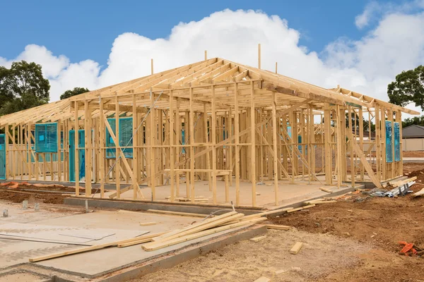 Construction site of new home — Stock Photo, Image