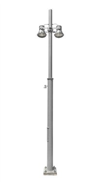 beyaz üzerine sokak sokak lâmbası direği