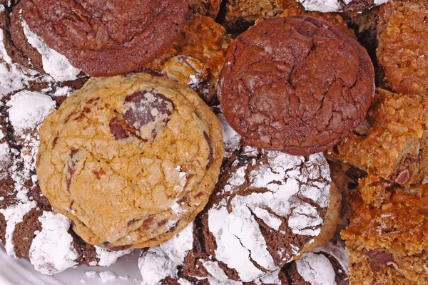 Pile of freshly baked, home-made cookies — Stock Photo, Image