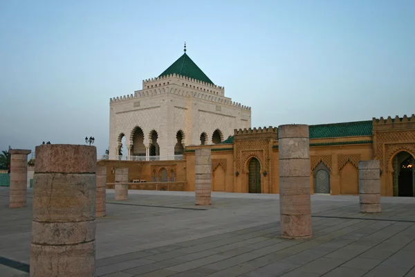 Μαυσωλείο του Mohammed V σχετικά με πλάτωμα αλ-Μανσούρ Yacoub στο Ra — Φωτογραφία Αρχείου