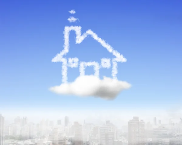 House shape cloud in the sky — Stock Photo, Image