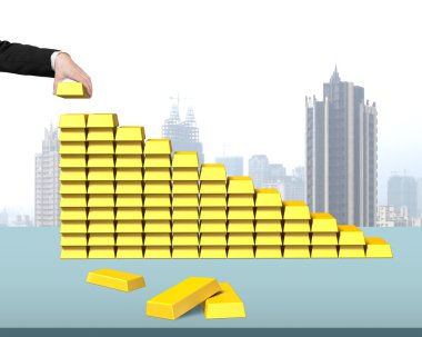 Külçe masa merdiven şeklinde istifleme