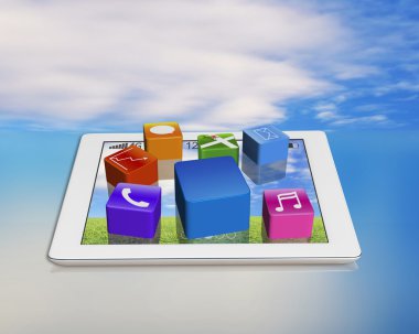 Avuçiçi ile boş bir app blok