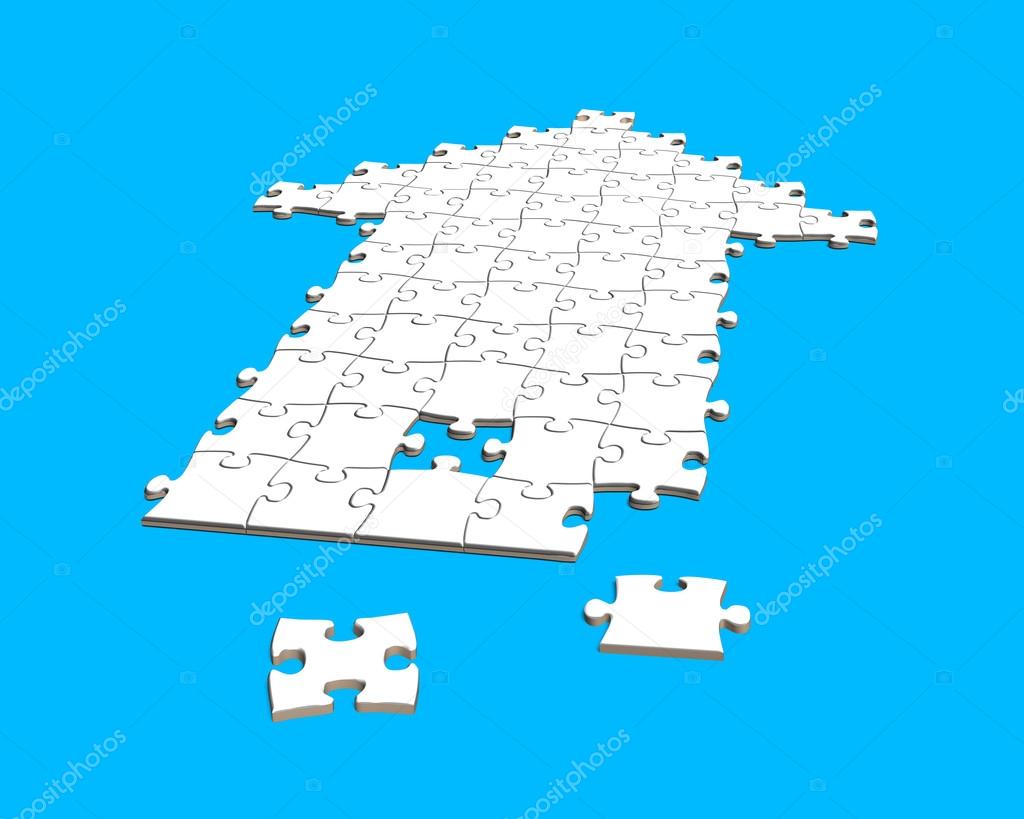 Puzzles in arrow shape
