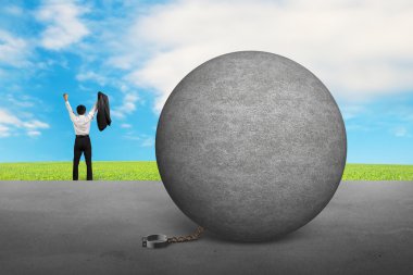 Ücretsiz beton top zincir tezahürat işadamı