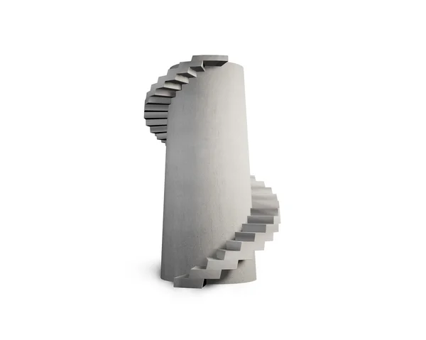 Concrete spiral staircase tower — Stock Photo, Image