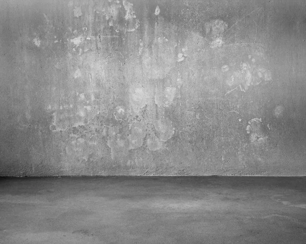 Mottled concrete room for background — Stockfoto