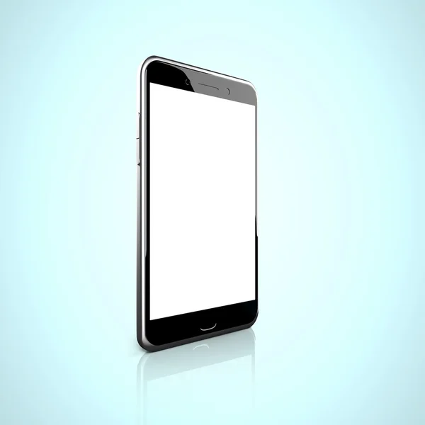 Smart phone con touchscreen bianco vuoto — Foto Stock