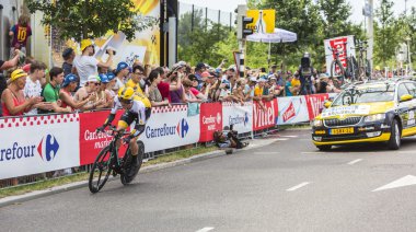 Bisikletçi Steven Kruijswijk - Fransa Bisiklet Turu 2015