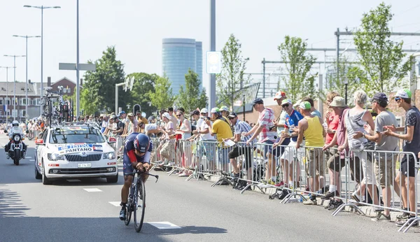 Ο ποδηλάτης Jarlinson Pantano Gomez - γύρος της Γαλλίας 2015 — Φωτογραφία Αρχείου