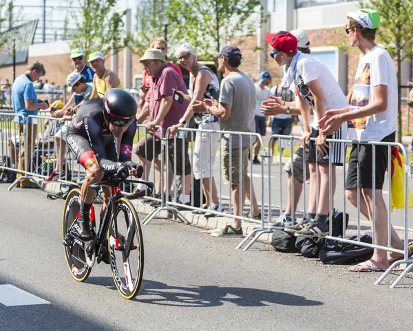 Cyklista Dominik Nerz - Tour de France 2015 — Stock fotografie