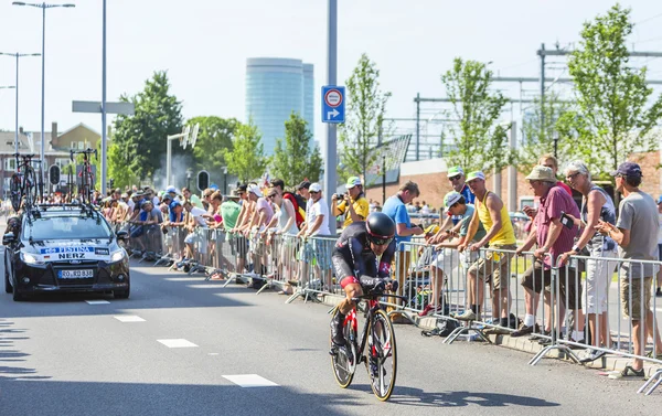 Cyklista Dominik Nerz - Tour de France 2015 — Stock fotografie