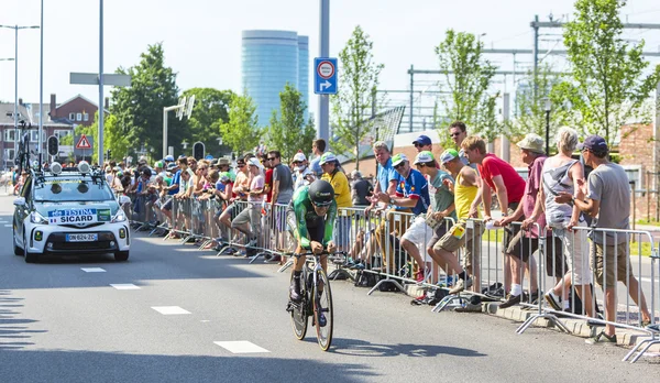 Pyöräilijä Romain Sicard - Tour de France 2015 — kuvapankkivalokuva