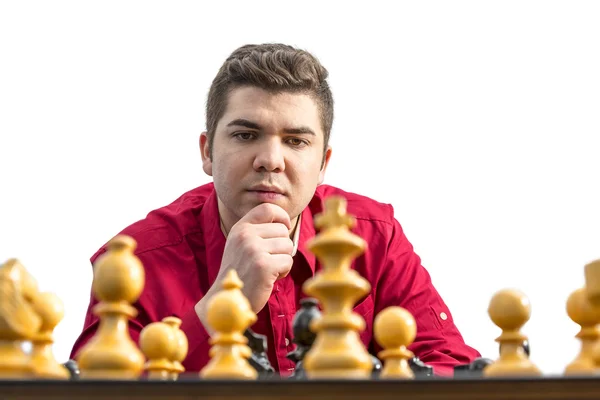 Portrait d'un joueur d'échecs — Photo