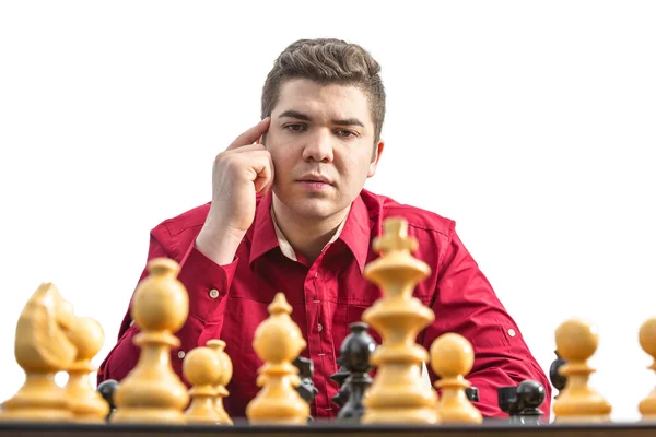 Retrato de un jugador de ajedrez — Foto de Stock