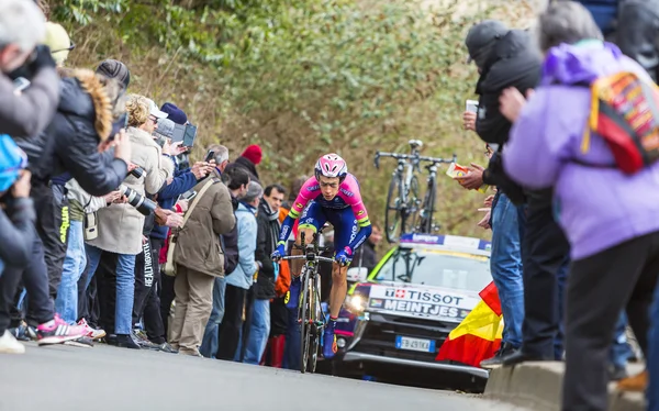 Rowerzysta Louis Meintjes - 2016 w Paryż Nicea — Zdjęcie stockowe