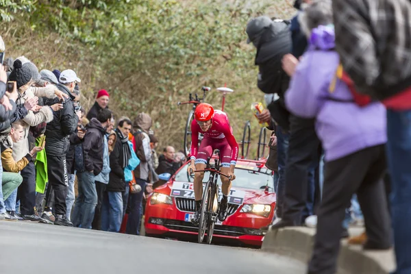 Bisikletçi Ilnur Zakarin - Paris-Nice 2016 — Stok fotoğraf