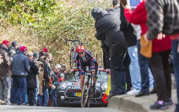 Cyklist Tobias Ludvigsson - Paris-Nice 2016 — Stockfoto