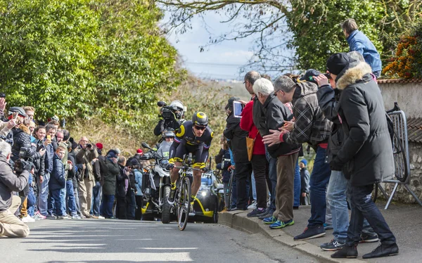 The Cyclist Sylvain Chavanel - Paris-Nice 2016 — Stock Photo, Image