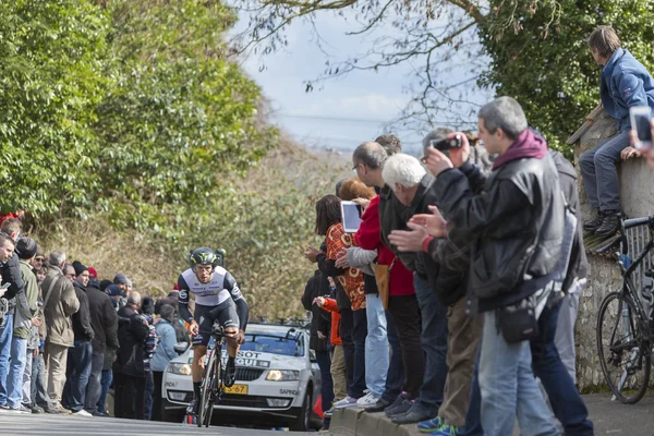 The Cyclist Youcef Reguigui - Paris-Nice 2016 — Stock Photo, Image