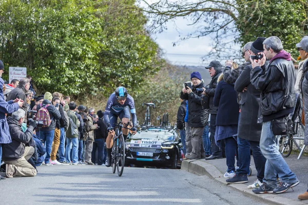 The Cyclist Ben Swift - Paris-Nice 2016 — Stock Photo, Image