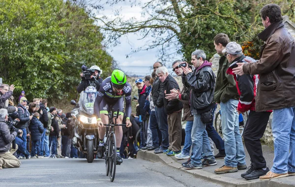 Bisikletçi Daniel Mc Lay - Paris-Nice 2016 — Stok fotoğraf