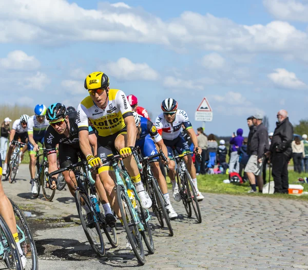 O ciclista Sep Vanmarcke - Paris Roubaix 2016 — Fotografia de Stock