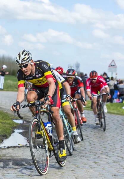 El ciclista Preben Van Hecke - Paris Roubaix 2016 — Foto de Stock