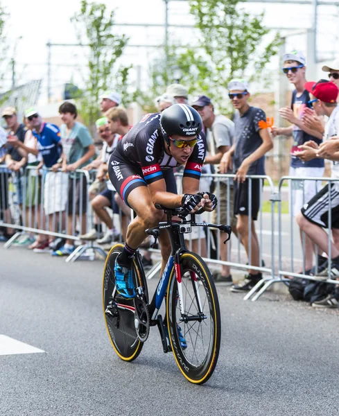 A kerékpáros Koen de megjelenítése - Tour de France 2015 — Stock Fotó