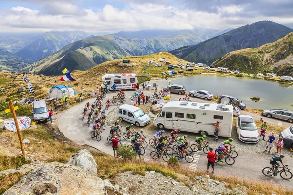 Il Peloton in Montagna - Tour de France 2015 — Foto Stock