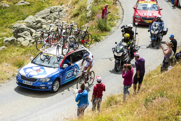 Rowerzysta Alexandre Geniez-Tour de France 2015 — Zdjęcie stockowe