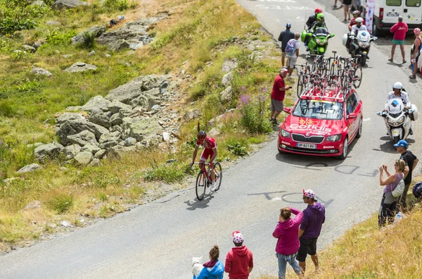 The Cyclist Nicolas Edet -Tour de France 2015 — Stock Photo, Image