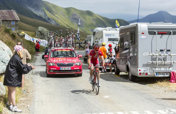 Nicolas Edet rowerzysta-Tour de France 2015 — Zdjęcie stockowe