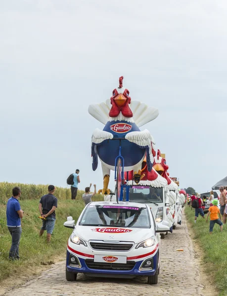 Caravane Le Gaulois sur Cobblestone Road — Photo