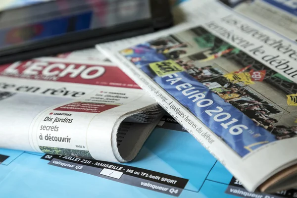 UEFA Euro 2016 in Stampa — Foto Stock