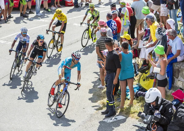 Винченцо Нибали на Col du Glandon - Тур де Франс 2015 — стоковое фото